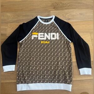 Fendi ‘FF’ Monogram Crewneck Sweatshirt